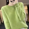 2024 New Autumn and Winter Cashmere Sweater Women O-Neck Pullover Sweater Warm Loose Cashmere Sweater Women 1