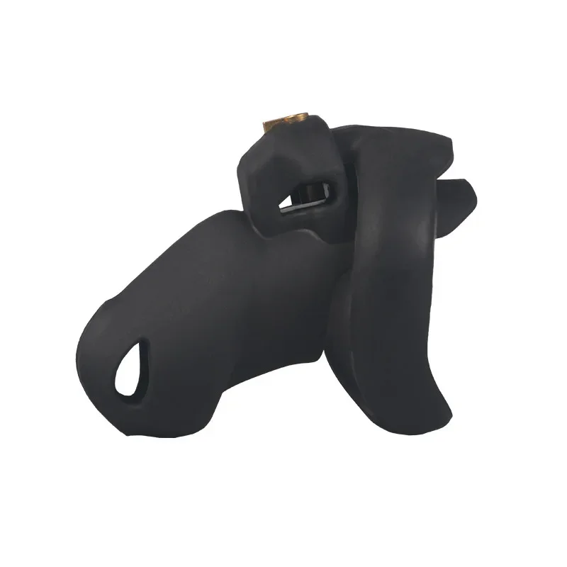 Male Cock Lock Silicone Chastity Cage With 5 Penis Rings Sex Toys For Sissy Men Femboy Stretcher BDSM Gay Er penis chastity cage chastity lock sex toy chastity cage accessory