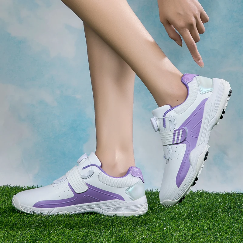2023 New Women's Golf Shoe Outdoor Professional Golf Shoe Women's Comfort Training Shoe Women's Grass Walking Shoe