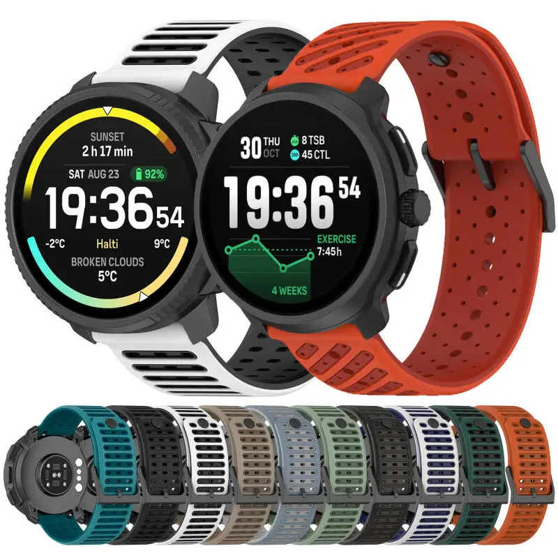 Premium 22mm Silicone Replacement Watch Band - Versatile Wristband Bracelet