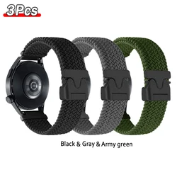 Braided Nylon Strap with Parachute Buckle - 20/22mm - 20mm (3pcs colors3)