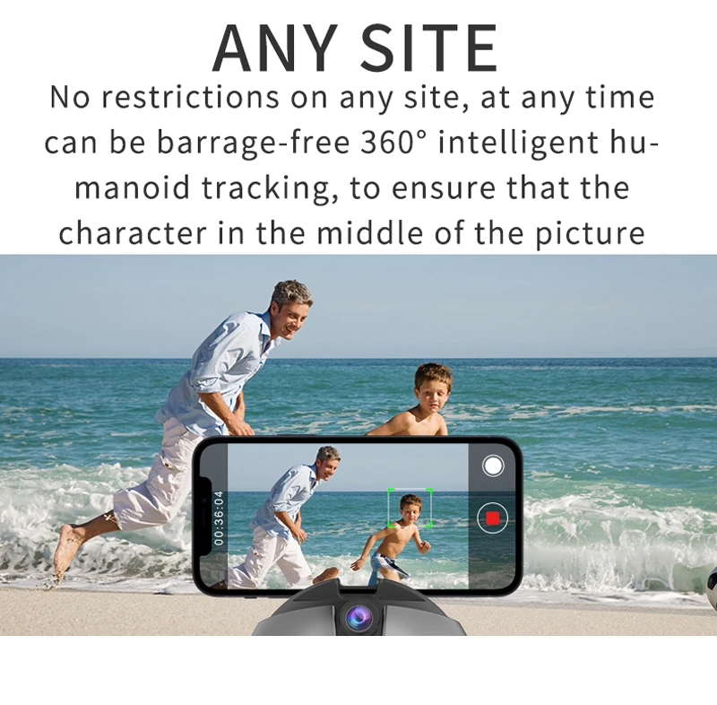Face Tracking Câmera Tripé Rotação de 360 ° Selfie Stick ai Gesto Reconhecimento Dois Eixos Acompanhamento Auto Vlog Phone Mount Holder - Image 2