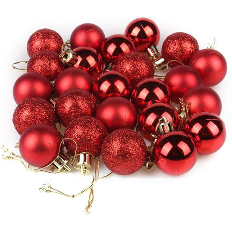 Navidad 24/36Pcs Christmas Ball Christmas Tree Ornament Hanging Pendant Home Party Decoration Christmas Decoration 2022 New Year - Image 2