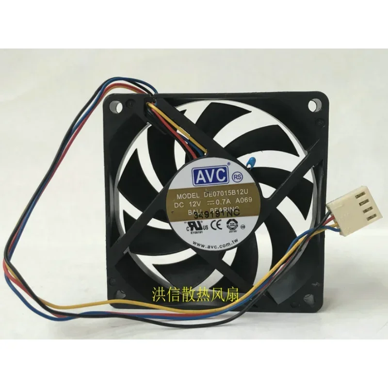 Новый вентилятор для AVC 7015 DE07015B12U 12V 0.70A 7 см охлаждающий вентилятор AMD с контролем температуры 70x70x15 мм