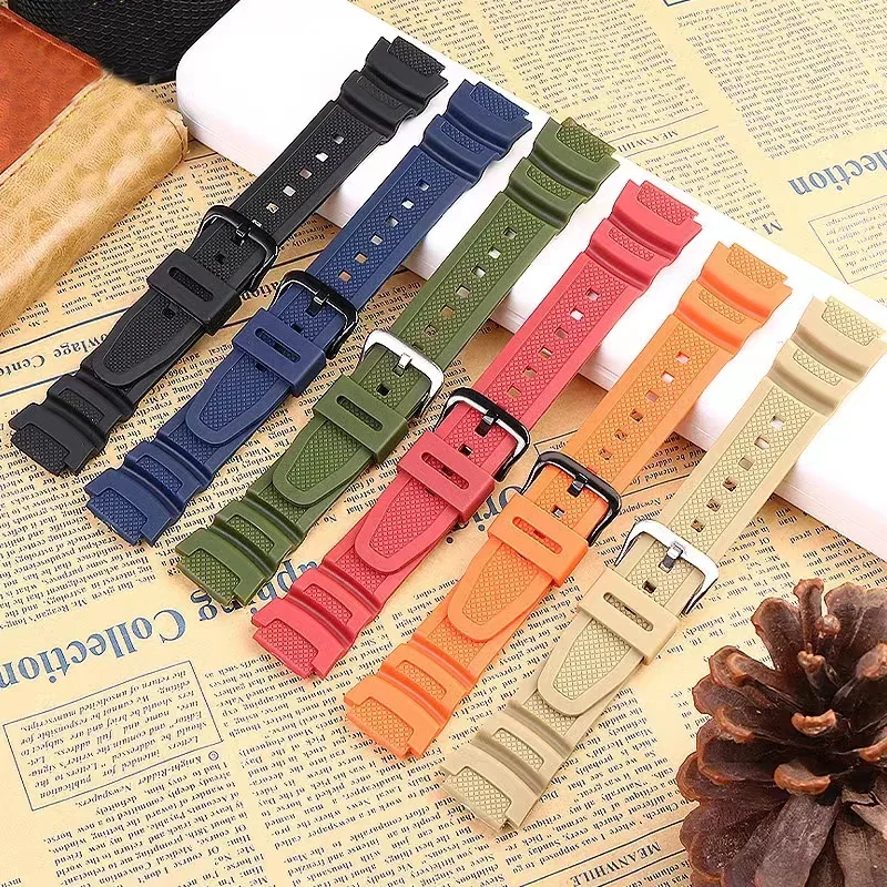 Premium 18mm Silicone Rubber Watch Strap - Men's Wristband Bracelet Accessory