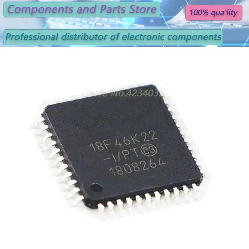 

1PCS PIC18F46K22-I/PT 18F46K22-I 18F46K QFP-44 NEW100% 46K22-I