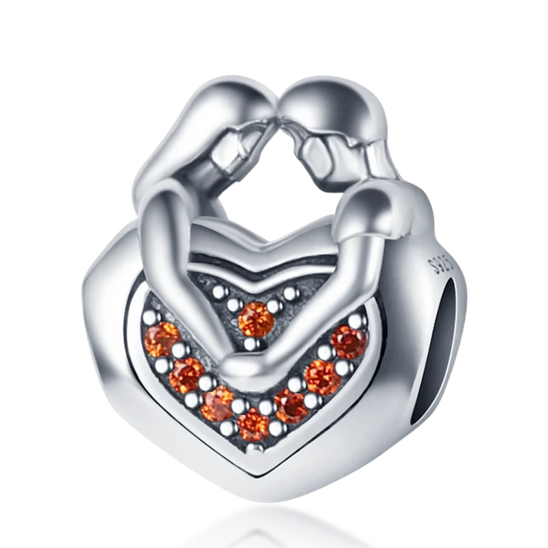 pandora charm bracelet Hot Sale Heart Shape Bead Charms De Plata 925 Fit Original Pandora Bracelet Diy Support Wholesale Dropshipping For Bangle Making mens wedding bands