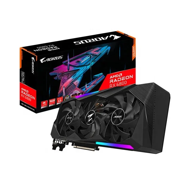 Nuovo Arrivo Scheda Grafica Aorus Rx 6800 Xt Master Type C 16G Pacchetto Sigillato Per Gpu Da Gioco Desktop