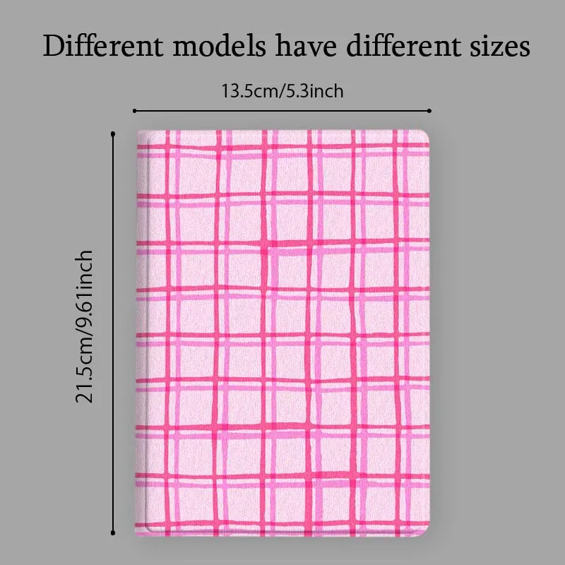 Creative Red Plaid Design Soft Tablet Case