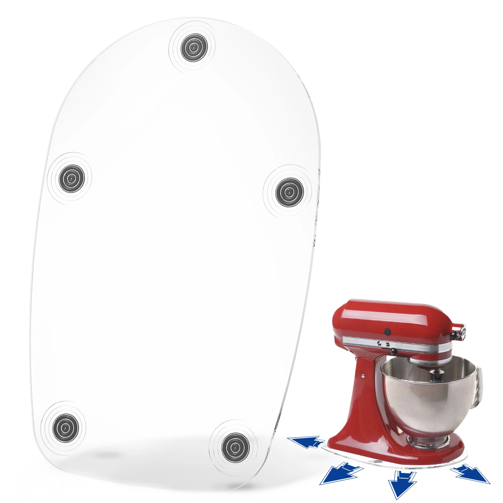 Alfombrilla deslizante para mezclador, almohadilla deslizante Flexible para electrodomésticos de cocina, Compatible con 4,5 QT