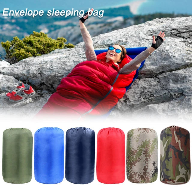 Saco de dormir ultraligero impermeable para acampar, saco de dormir cálido  para mochilero, viajes al aire libre, suministros de senderismo, 3