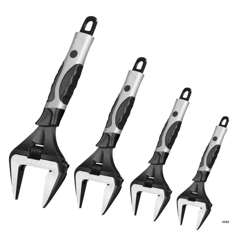 

Plumbing Tool Adjustable Wrench Wide Jaw Plumbing Tool with Comfortable Handle
