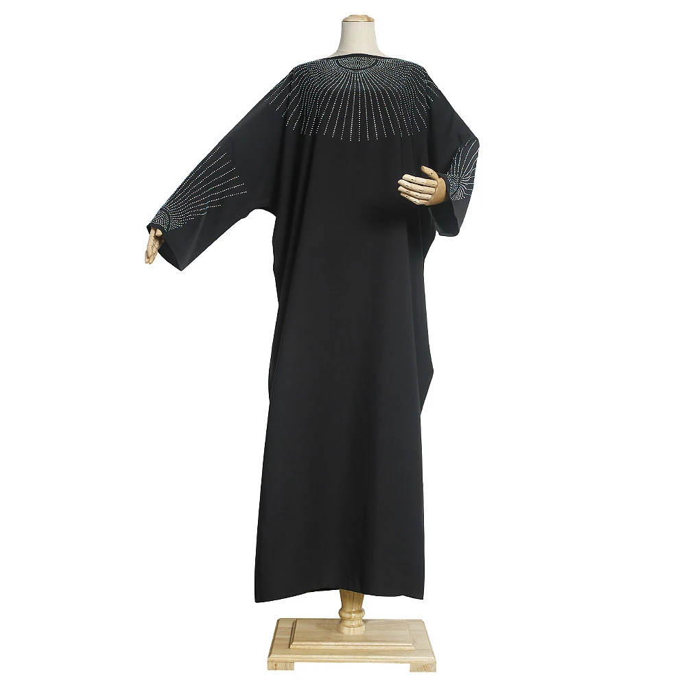 african traditional clothing African Dresses for Women African Women Long Sleeve Black Polyester Plus Size Long Dress African Robes African Clothes formal dresses south africa