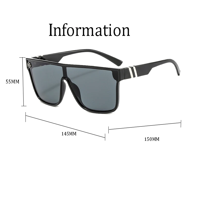 Mixed Blue Mirror Sunglasses Men's Polarized UV Lens Glasses Retro Fashion Square Blender Men's Sunglasses 68009: with box 5