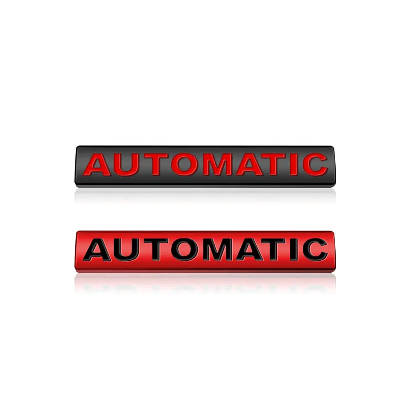 3D Metal AUTOMATIC Logo Car Badge Rear Trunk Emblem Body Side Sticker ...
