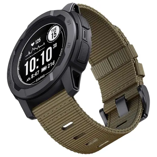 22mm 26mm Rugged Nylon for Garmin Instinct 2/2X/3/E Watch Band 45/50mm Wristband for Instinct Solar/Esports Tactical Band