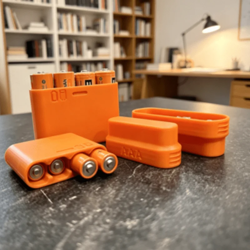 Portable and Compact Battery Storage Box for AA/AAA Batteries - Ideal for Home and Office Use