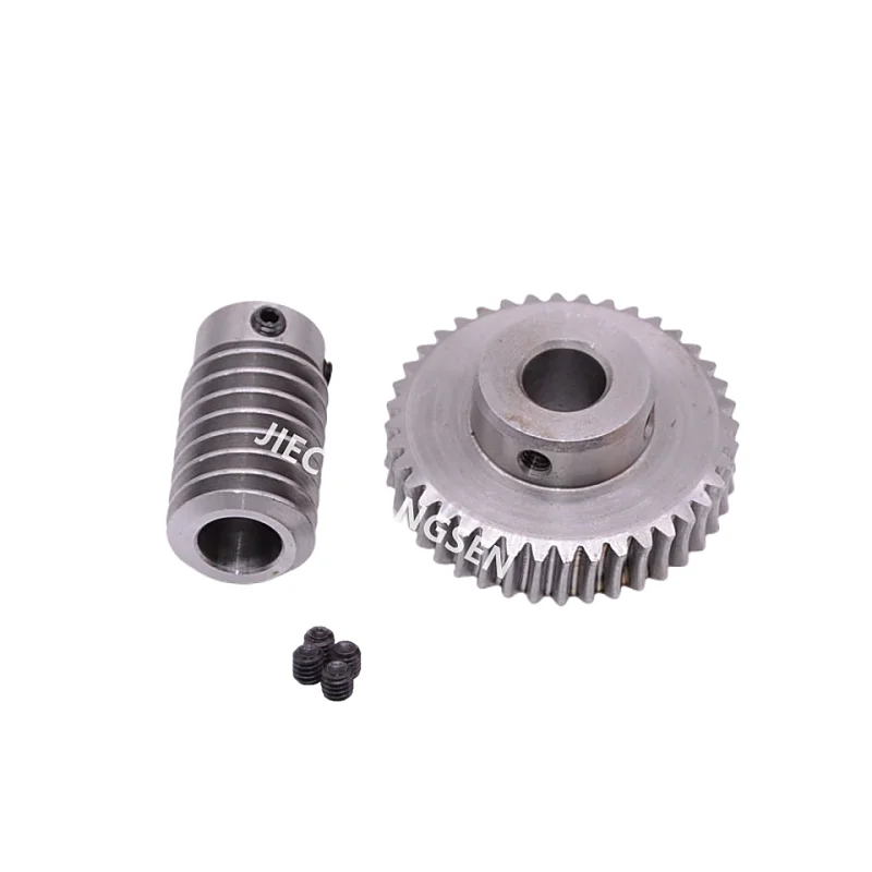 Motor Gear Transmission Gear 1M Modulus Worm Gear Ratio 5/20/30/40/50/60 Teeth Turbine Worm