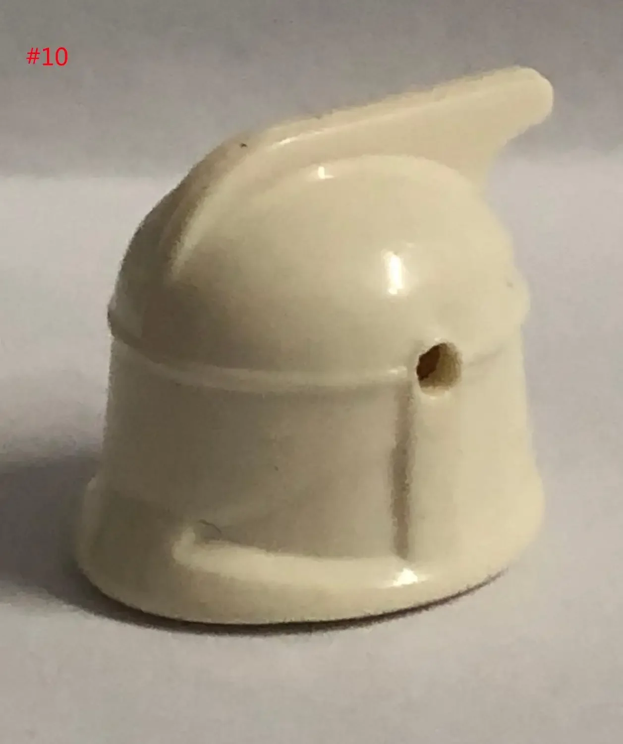 100 pcs pure white helmet head Building Block  Mini Action Figure Toys Solid Plain Helmet Accessories 5