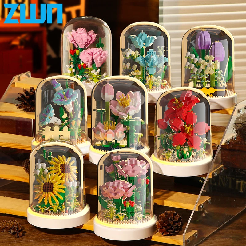 Juego de construcción de casa de flores, bloques de construcción para Juego de construcción de casa de flores, bloques de construcción para