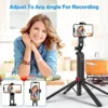 Portable camera tripod with wireless remote control and 360 ° rotation for video recording, video recording, and live streaming 5 Portable camera tripod with wireless remote control and 360 ° rotation for video recording, video recording, and live streaming 5