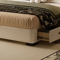 Décoration esthétique pour chambre à coucher, lit double pour adolescentes, lit pour 2 personnes, cadre en cuir Nappa, ensemble complet de meubles pour chambre. 5