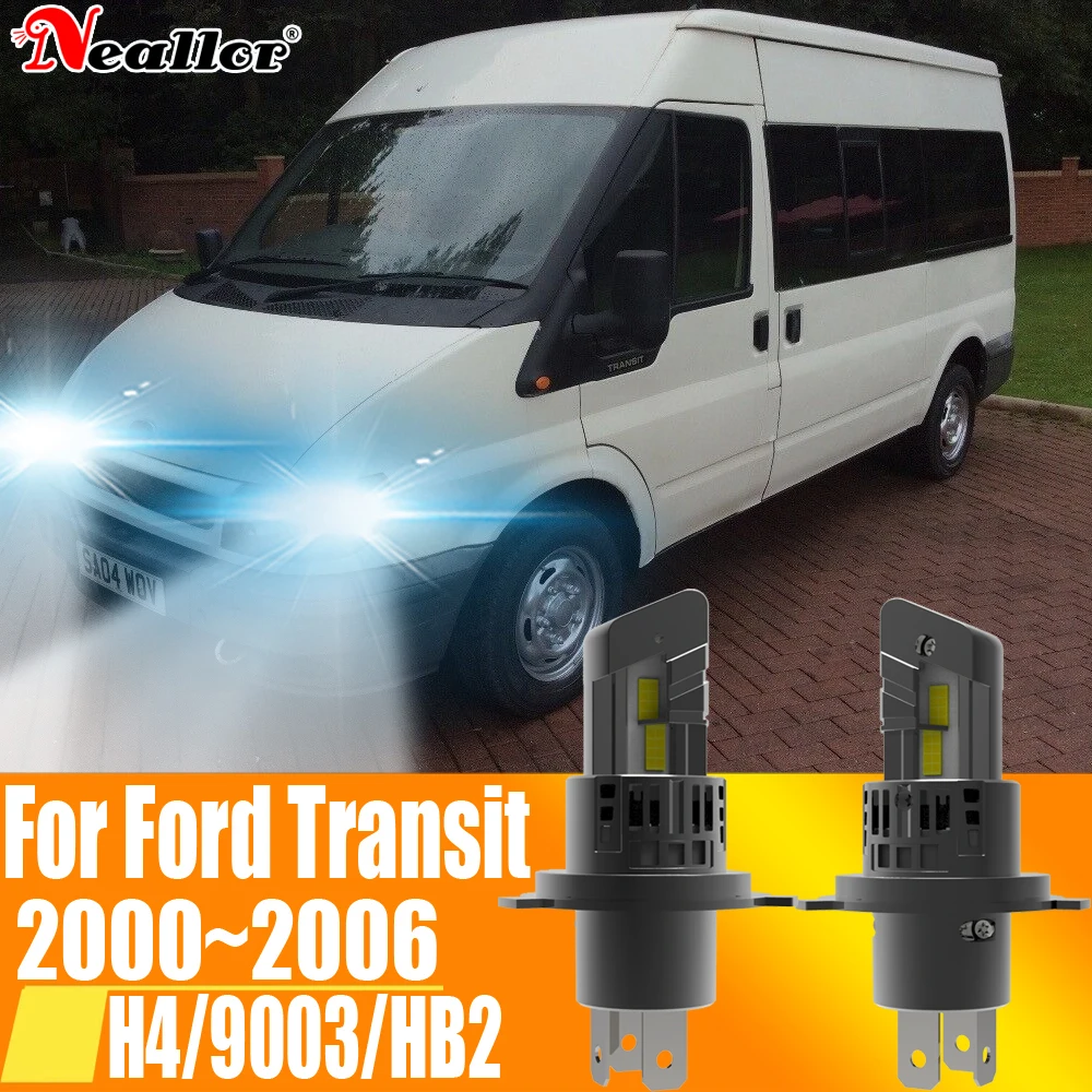 

2 шт., Автомобильные светодиодные лампы H4 HB2 9003, 12 В, 55 Вт