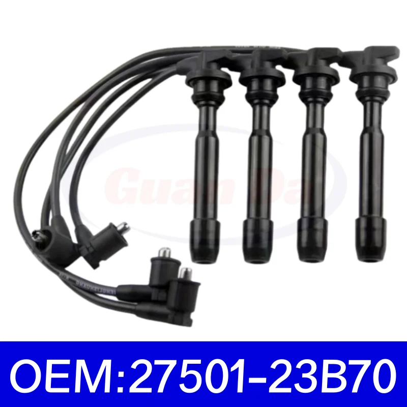 Ignition Cable Set 27501-23B70 Car Ignition Wire Spark Plug Wire Spark Plug Cable Set For Hyundai Kia Elantra Sonata Tucson 1.8L 2.0L 2750123B70