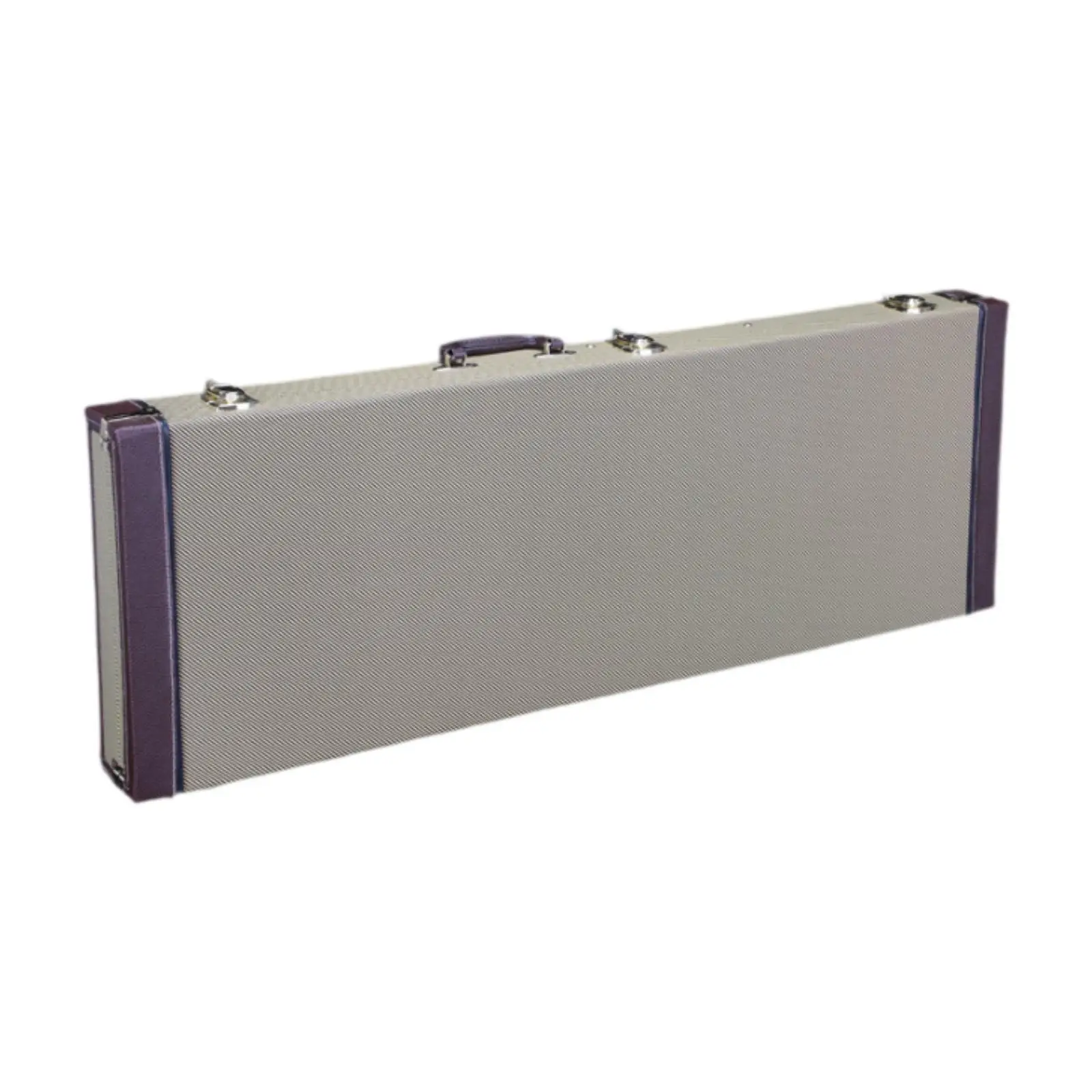 Electric Guitar Case Square Hardshell with Lock Latch Padding Lockable