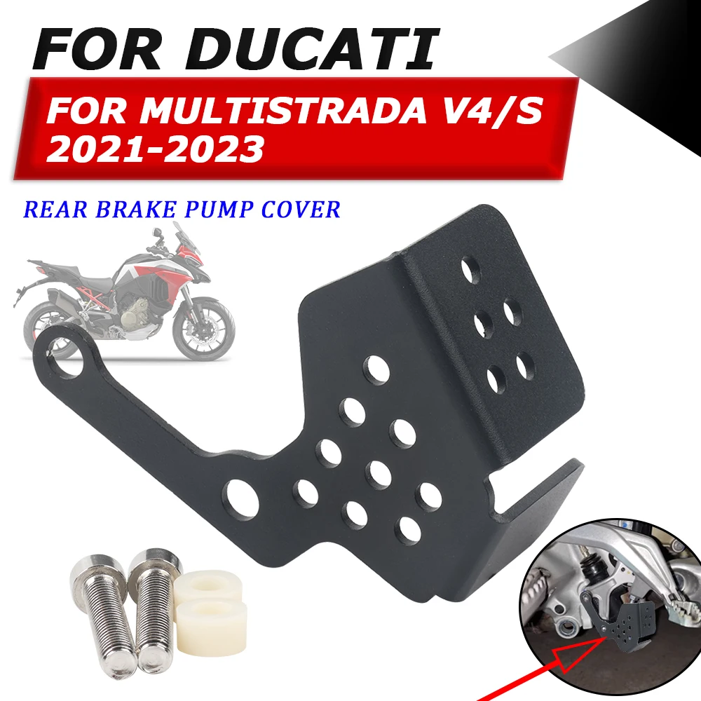 

For Ducati Multistrada V4 S V4S RALLY Adventure 2021 2022 2023 Motorcycle Accessories Rear Brake Pump Guard Protection Cover