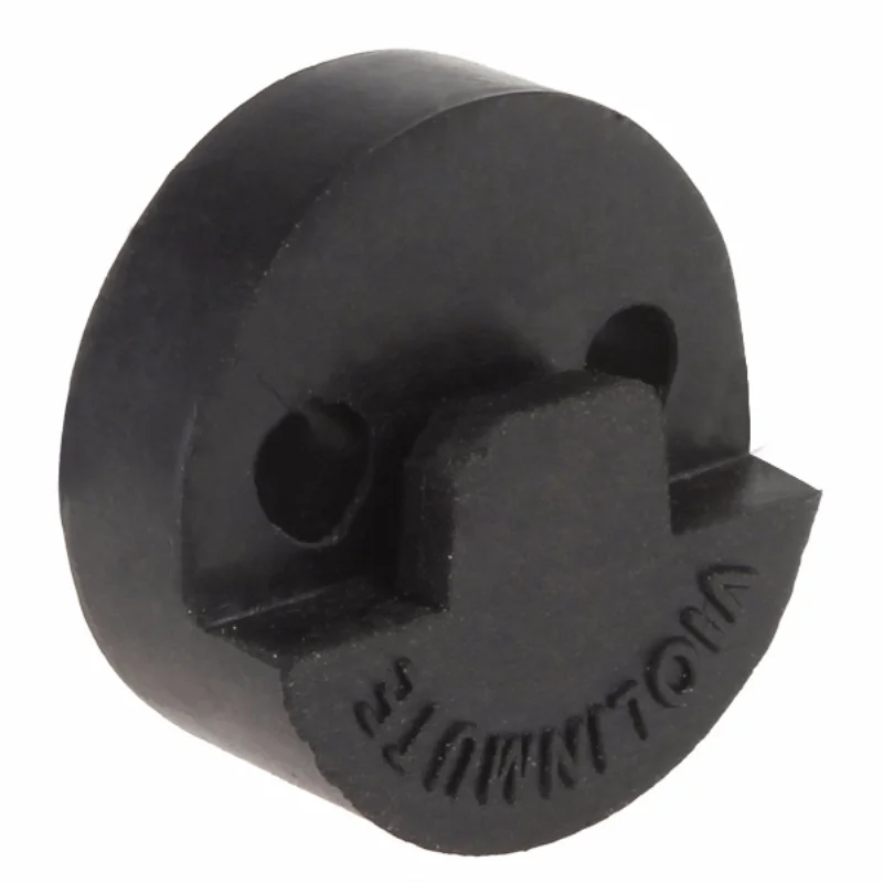 5pcs Professional Violin Parts Accessories 20 X 20mm Black Acoustic Round Rubber Violin Mute Fiddle Silencer