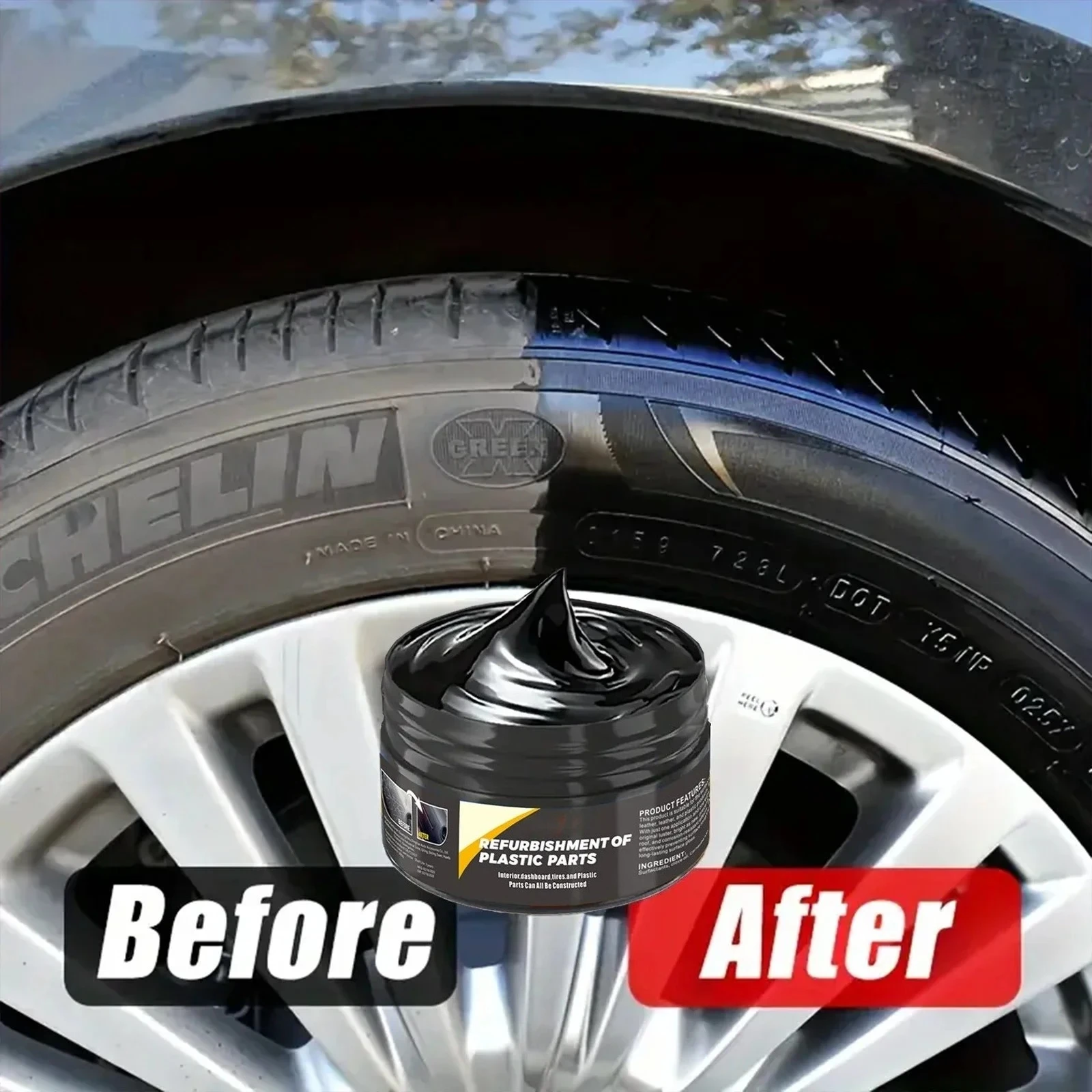 Car Scratch & Surface Repair Kit – Tire Gloss & Dashboard Plastic Restoration 5