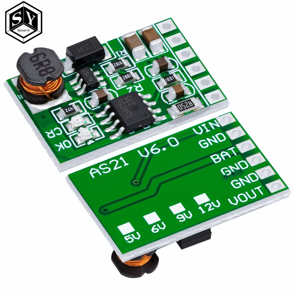 3.7V 4.2V Charger 5V 6V 9V 12V Discharger Board DC DC Converter Boost Module For Diy Solar Mobile Power Chargewer 18650 lithium 5