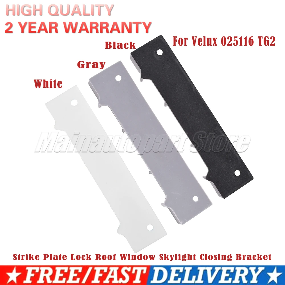 1Pc Strike Plate Lock Tetto Finestra Lucernario Staffa Di Chiusura Nero/Grigio/Bianco Per Velux 025116 Tg2