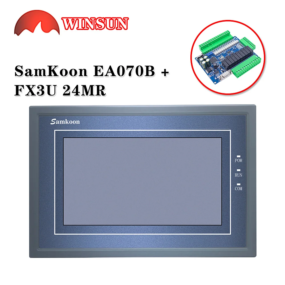 Samkoon EA-070B 7 ġ ġ ũ /Ʈ Ʈѷִ FX3U-14 -24 -32 -48MR/MT PLC