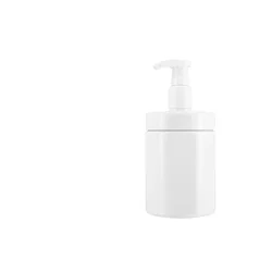 Refillable Pump Dispensers - Set of 2, 300ml & 500ml, for Lotions, Shampoos, and Soaps (White - 500ml)