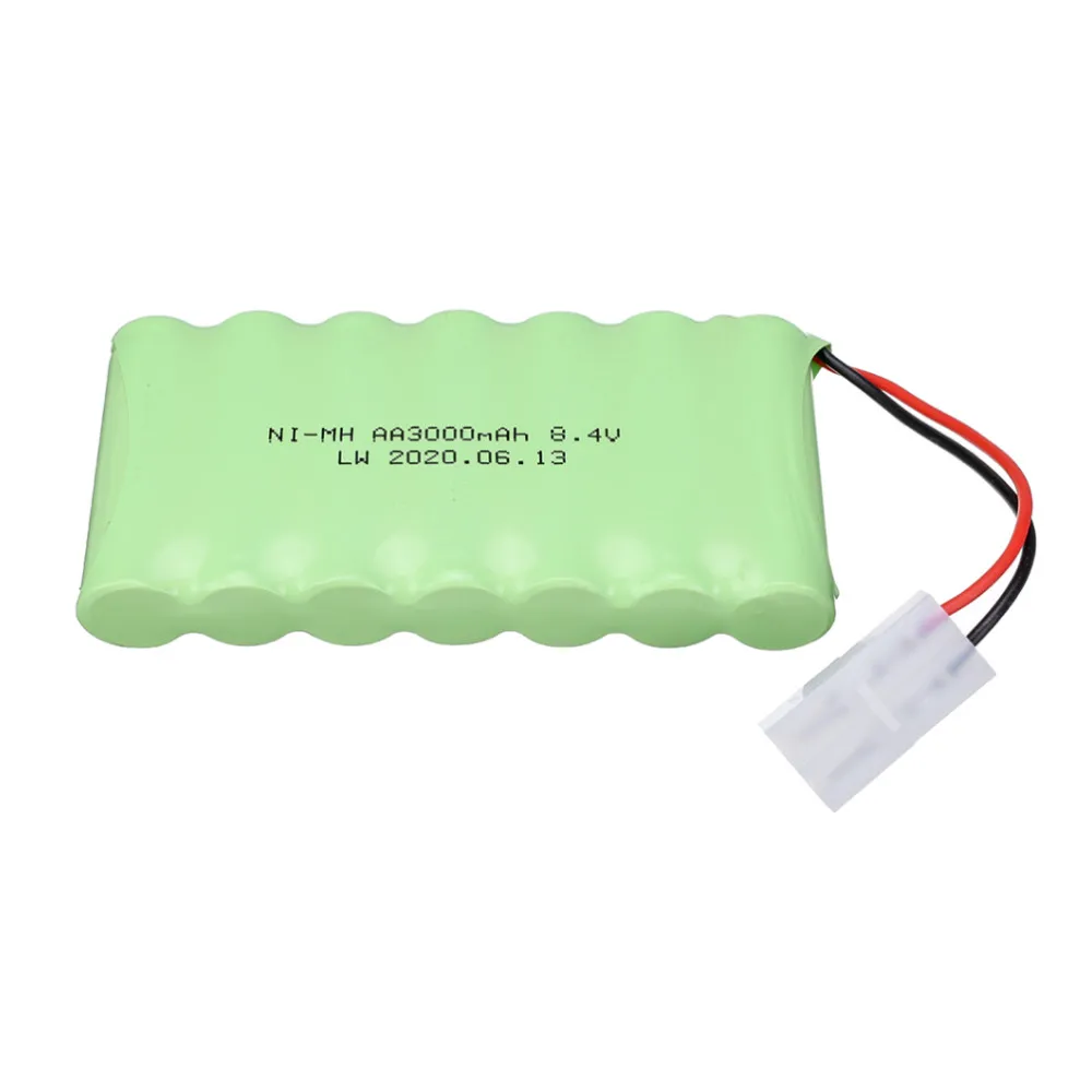 8.4V 3000Mah Nimh Batteria Per I Giocattoli Di Rc Auto Serbatoi Treno Rc Robot Pistola Barca Ni-Mh Aa 2400Mah 8.4V Batteria Ricaricabile 1To 10Pcs
