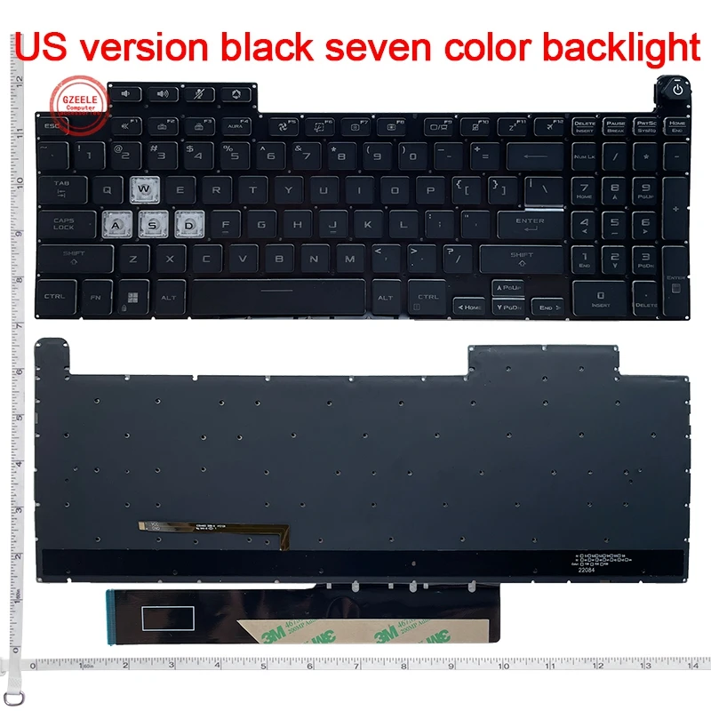 

US Laptop Keyboard For ASUS TUF Gaming F15 FA507 FA507R FX707 FX517 GA507 6913US00 V210846DS1 2022 2023 Year