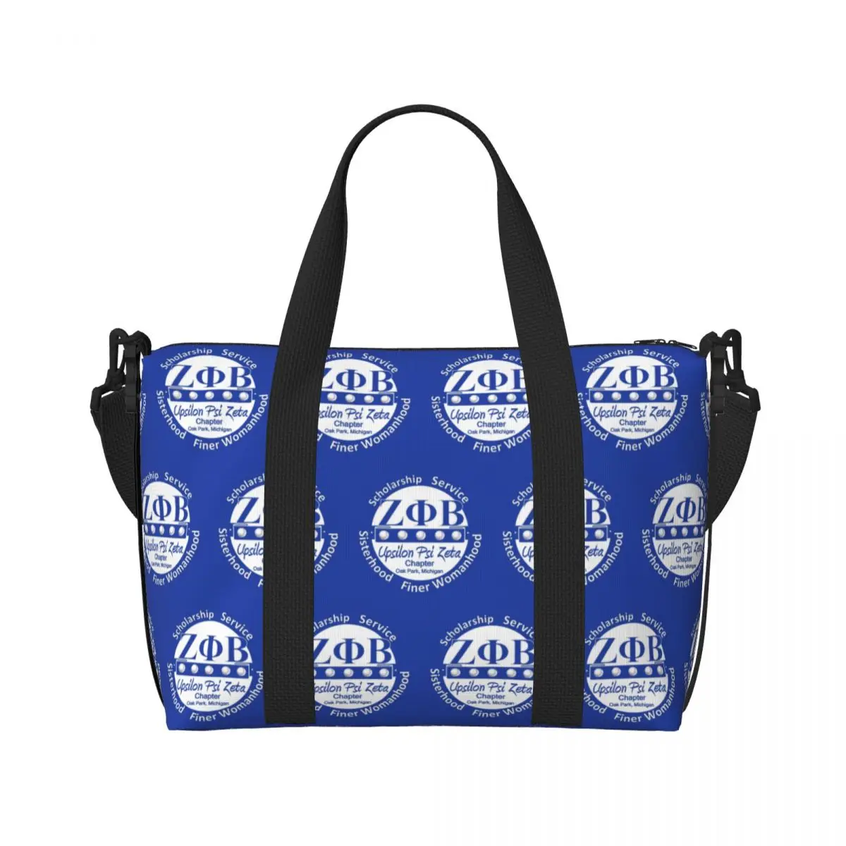 Zeta Phi Beta Tote Bag for Women Big Capacity Greek Letter 1920 Gym Beach Travel Bags
