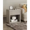 NightStand Set of 2 with Drawer Storage Bedside Table End Table Large Modern Wood Wide Bedside Stand Mid Century Night Stands 4