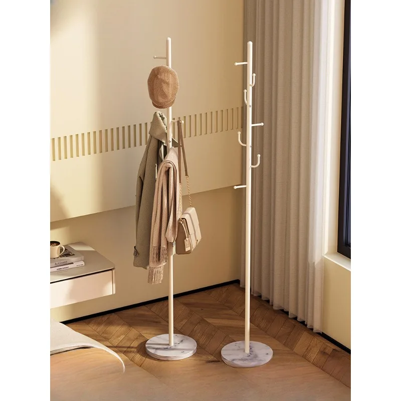 

Hat rack floor household wrought iron single-pole marble hanger simple bag rack bedroom living room