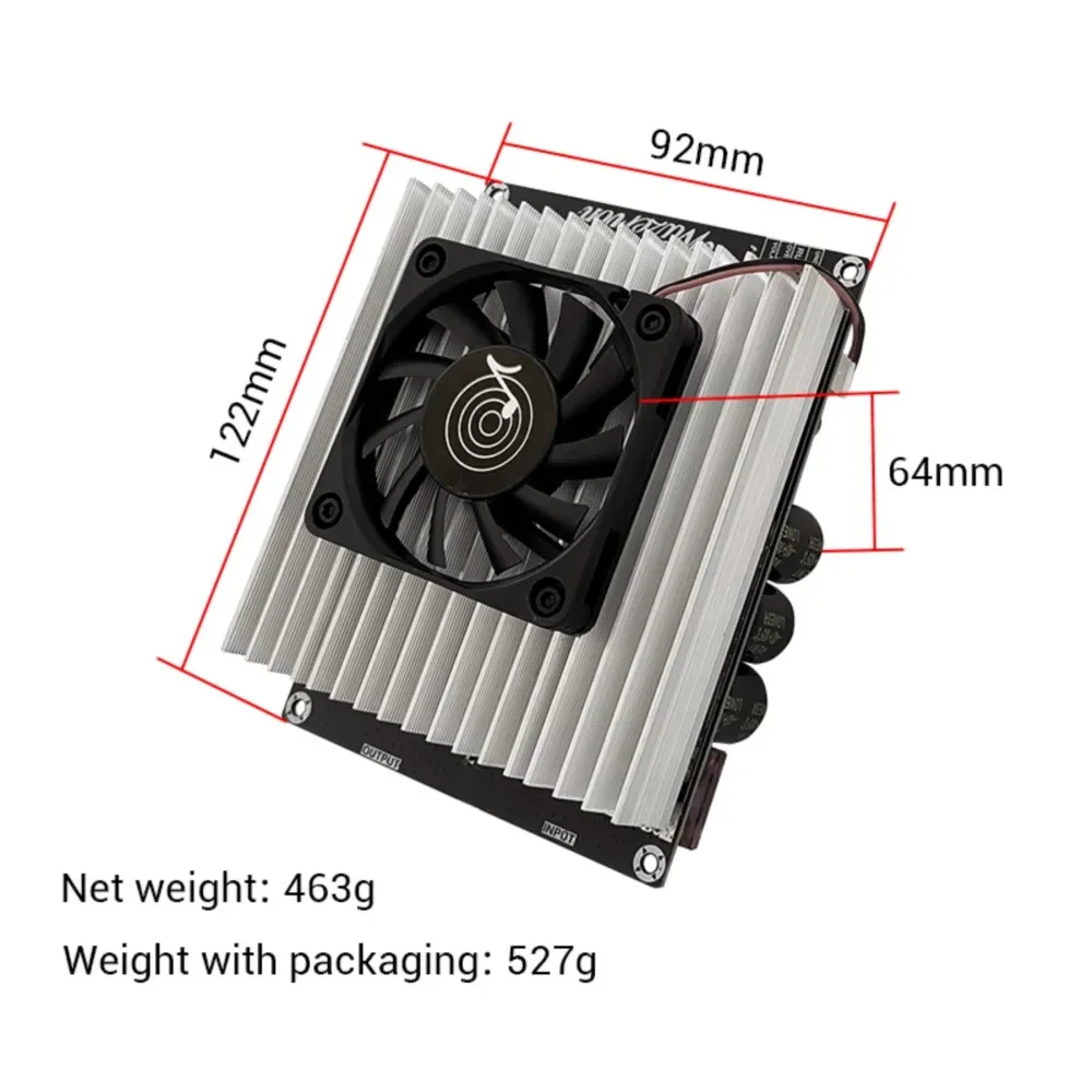 1200W 50A 고전류 부스트 전원 모듈 듀얼 인덕터 충분한 전력 오디오 앰프 전용 전원 공급 장치 PW1200