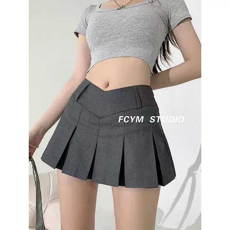 Outdoor Sports Pants Skirt Female Quick-drying Running Badminton Tennis Skirt Fake Two Short with A zipper