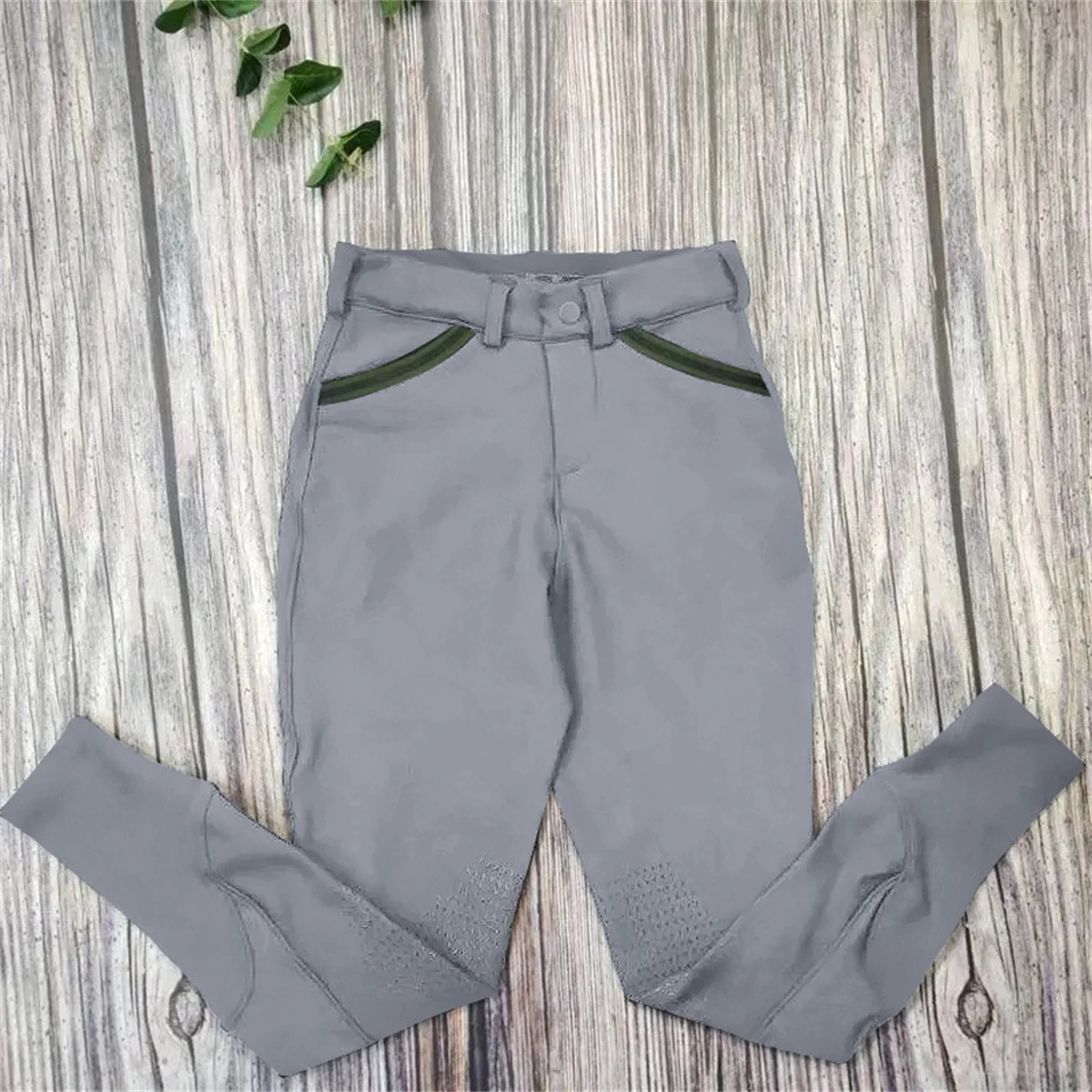MXLLINA Equestrian Pants for Children Sport Pocket Riding Breeches Boys Horse Tights Clothes Competition Equestrian Leggings 4
