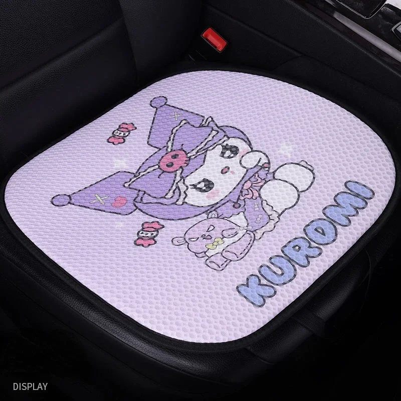 MINISO Sanrio HelloKitty Kuromi Car Seat Cover Full Set Four Seasons Universal Ladies Cartoon Melody Car Interior Decoration Set car seat cushion car cushion car armrest cover car back cushion