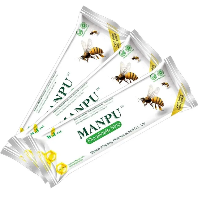80 db Fluvalinate Szalagok Manpu Varroa Méhek Méhészeti Termékek Gyógyszerek Anti Atka Kontroll - Image 6