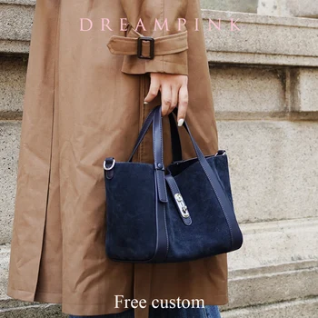 Borsa da donna di lusso con lettere personalizzate Borsa tote hobo piccola da donna in velluto scamosciato in pelle di mucca Borsa a tracolla con manico superiore da donna di nuovo design