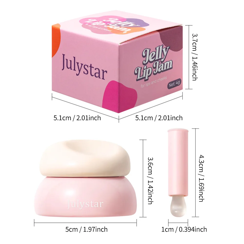 Hydraterende spiegelglans lipgloss en blush voor wangen set_voghion.com