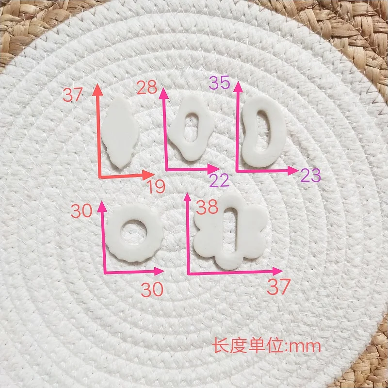Polymer Clay Cutters Donut Link Chain Circle Arch Blob Flower Square Clay Tools Jewellery Tools Earring Making