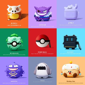 Custodia in silicone Pokemon Cartoon per Samsung Galaxy Buds 3 Pro Custodia protettiva Guscio protettivo wireless Cover Samsung Galaxy Buds3